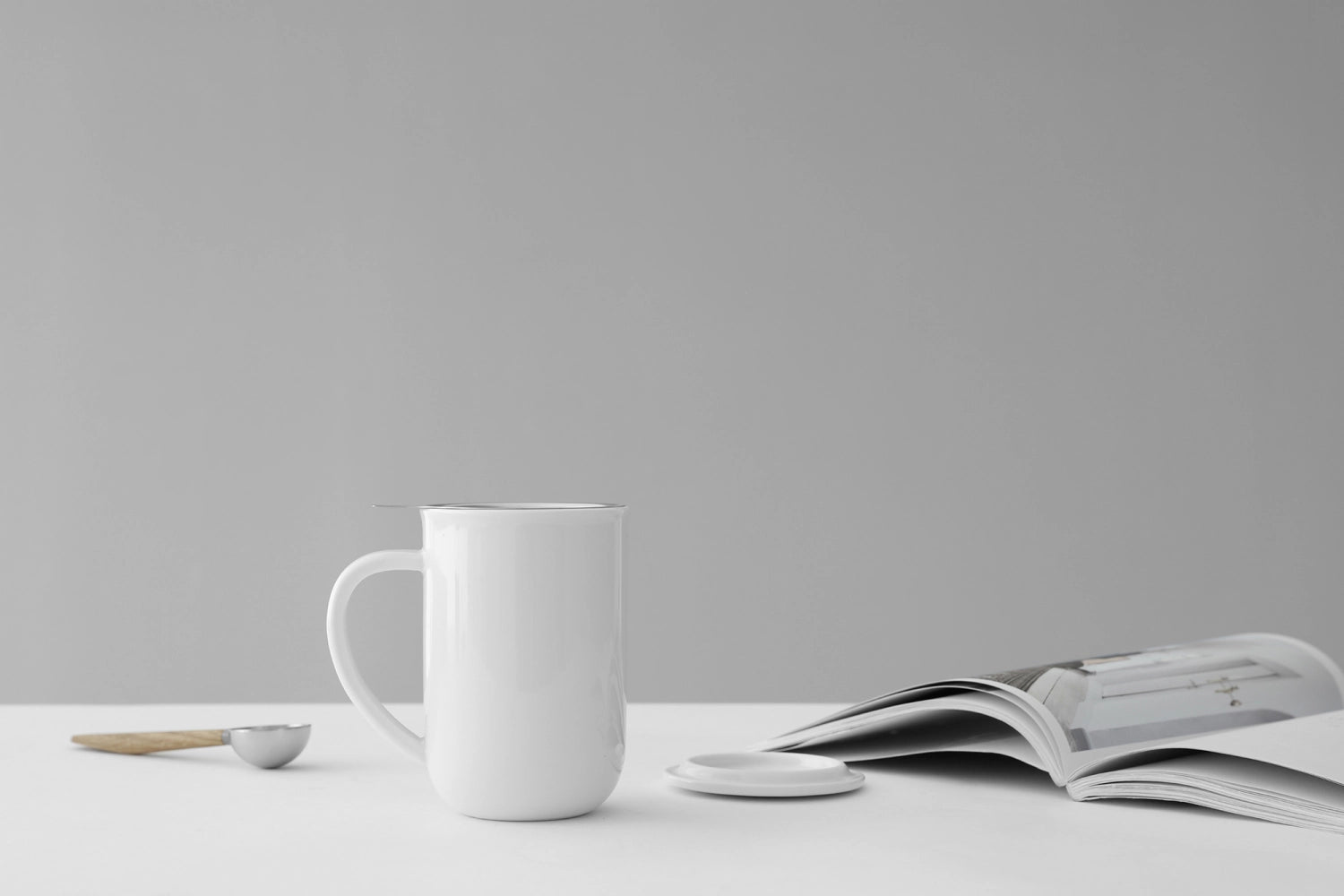 Minima Balance tasse à thé 500ml H14cm porcelaine blanche