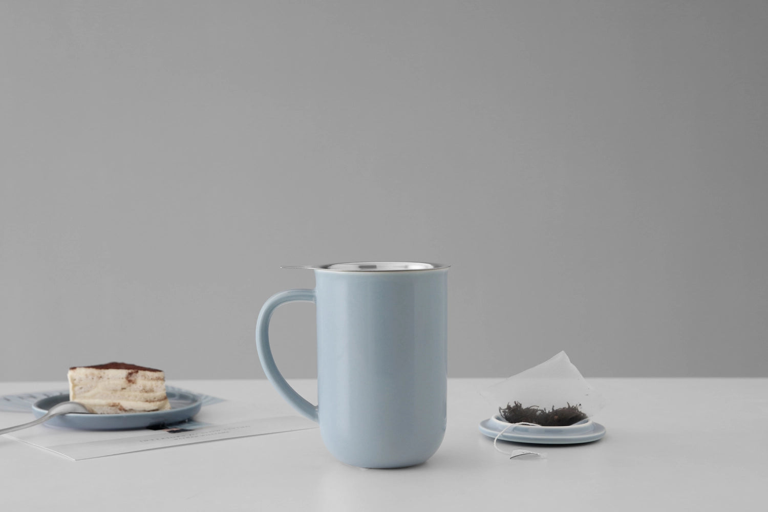 Minima Balance tasse à thé 500ml H14cm porcelaine bleu clair