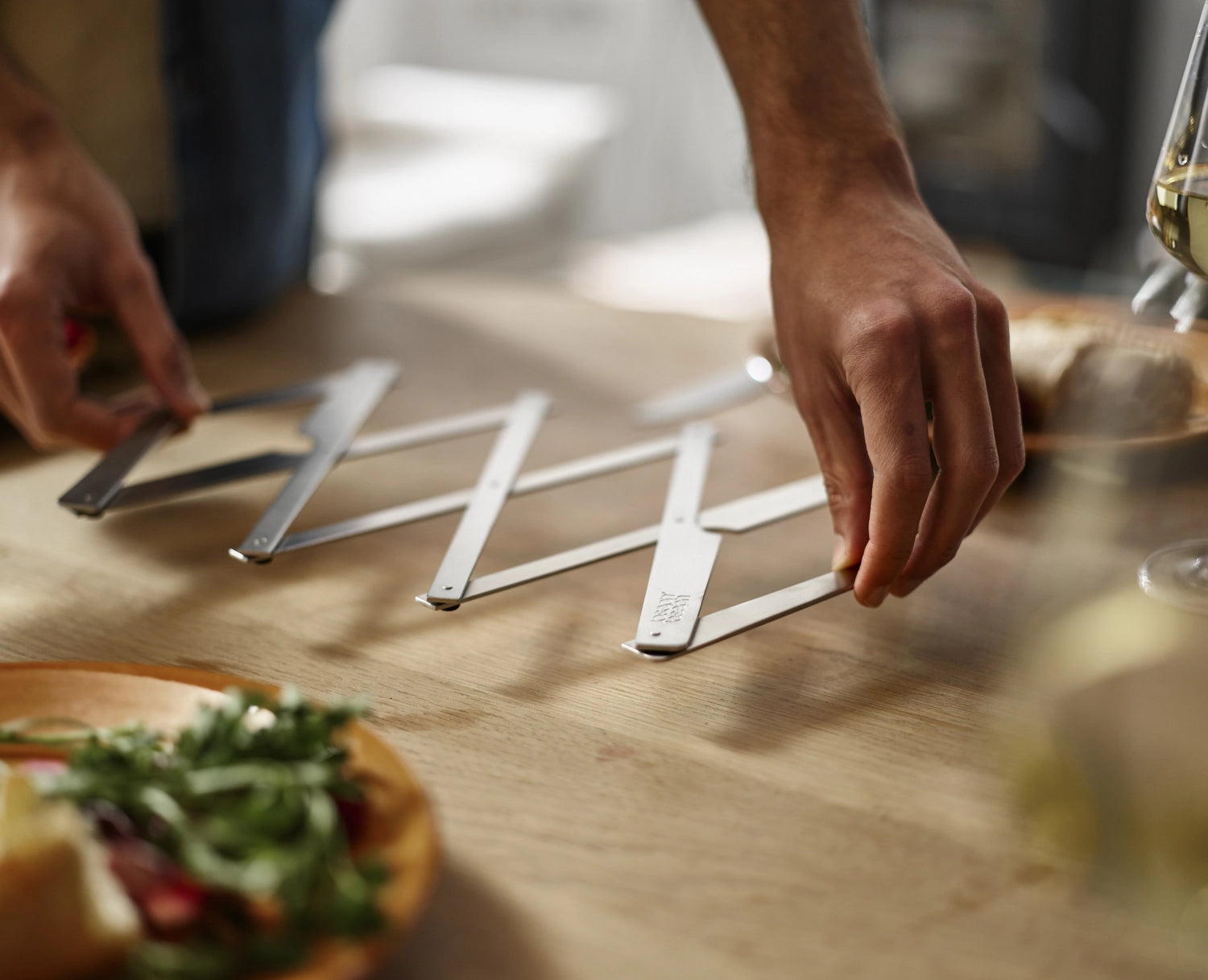 Dessous de plat Space L23cm W6cm acier inoxydable