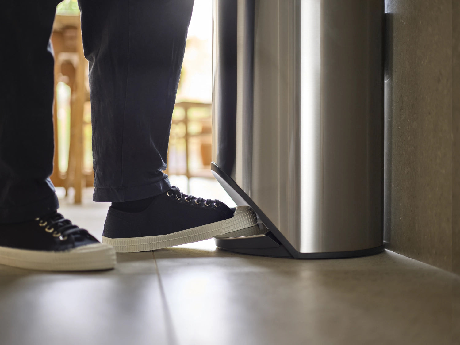 Arc Pedapattumiera con tasca interna H72cm P34cm 30l acciaio inox