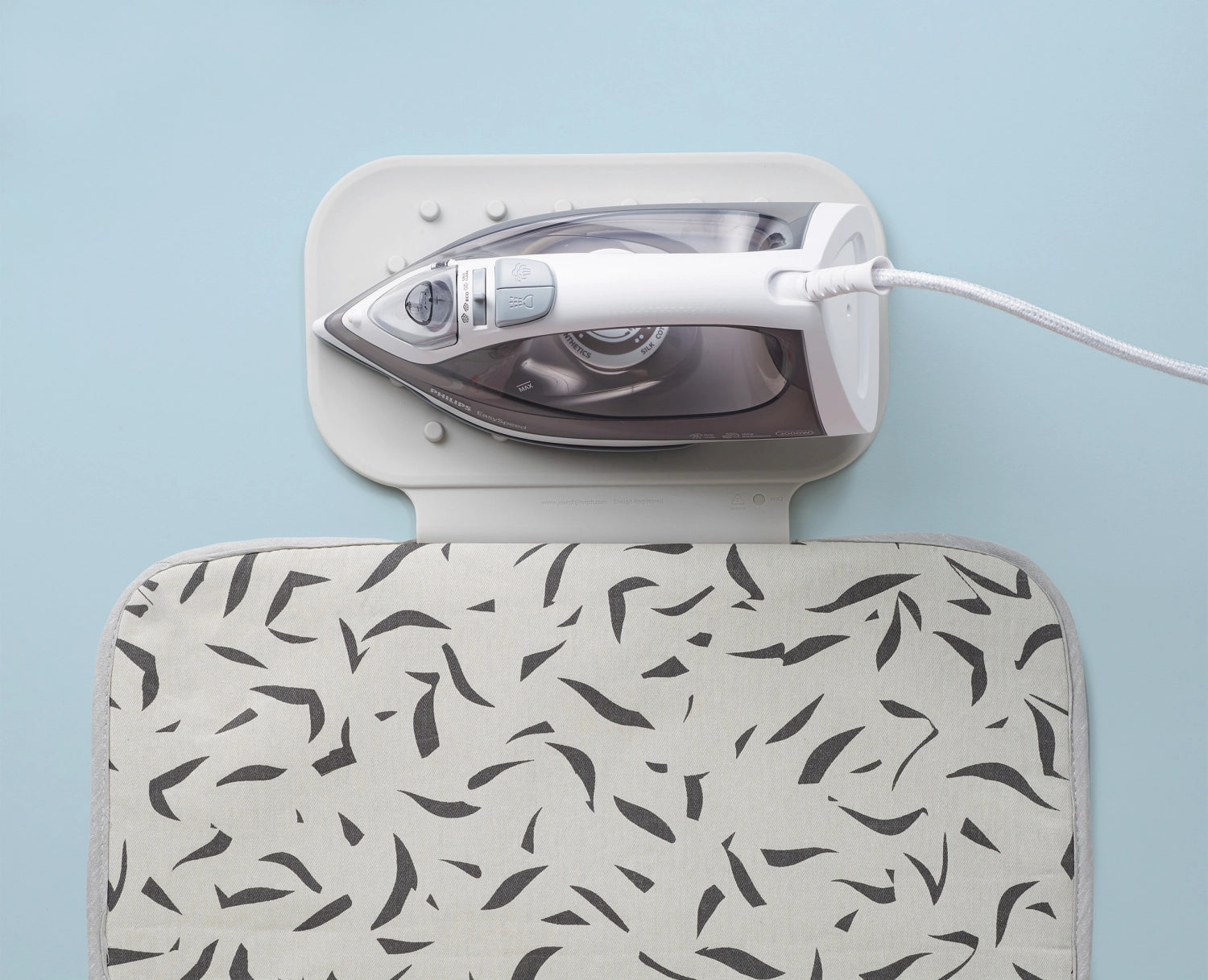 Tapis de repassage pliable Swift L90 cm l47 cm écru scatter