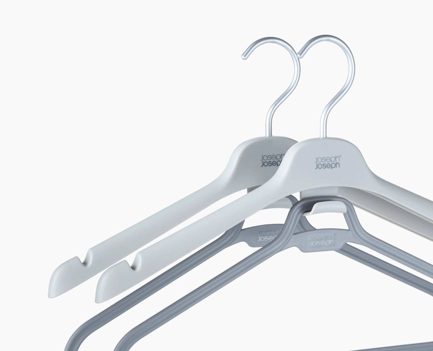 2er Set Orderly Kleiderbügel für Kleider H31cm L43cm PP ecru