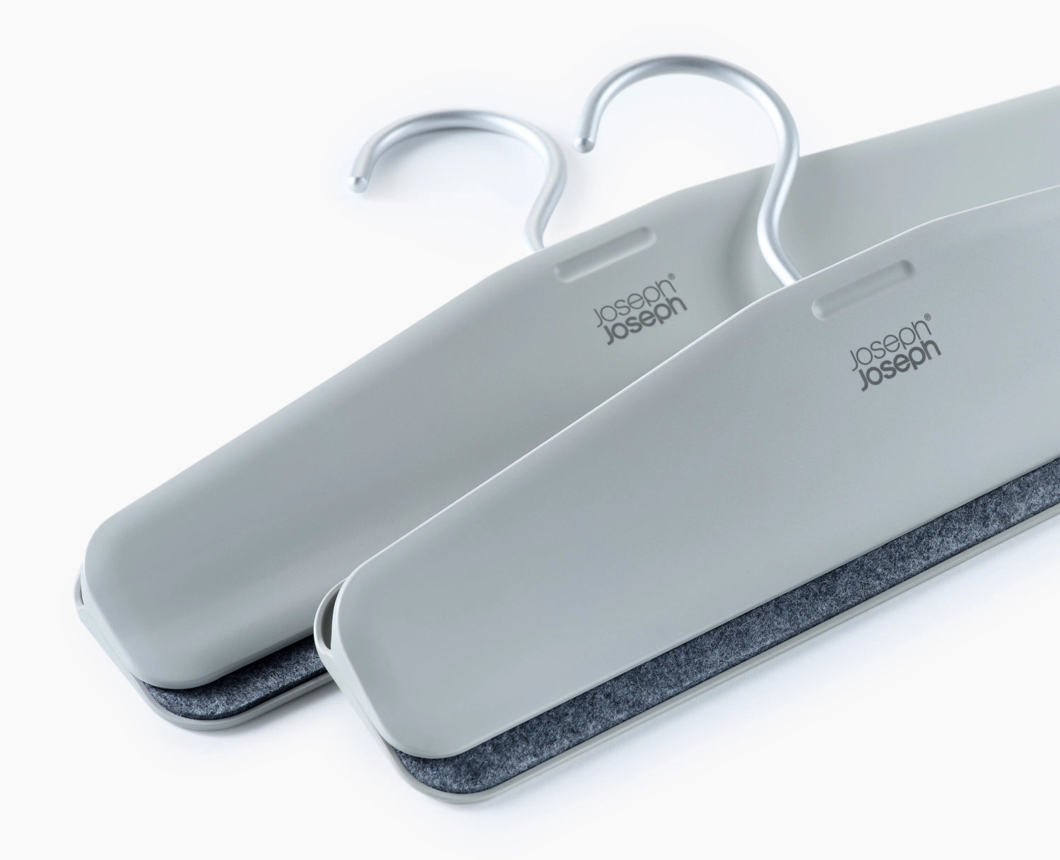 2er Set Orderly Kleiderbügel für Hosen H17cm L43cm ABS ecru