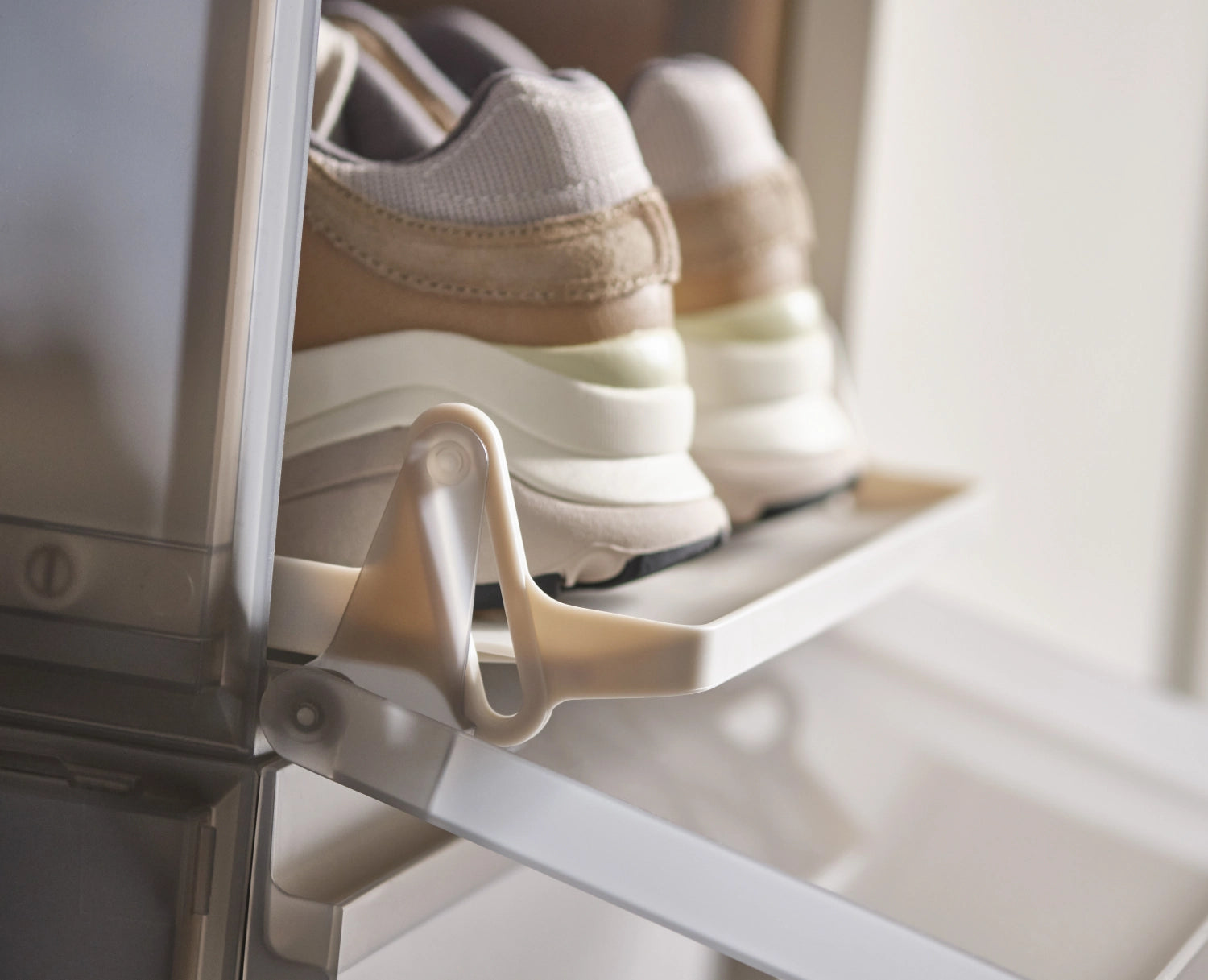 2 Set Shoecase shoe cabinet PP 22x28x36cm gray