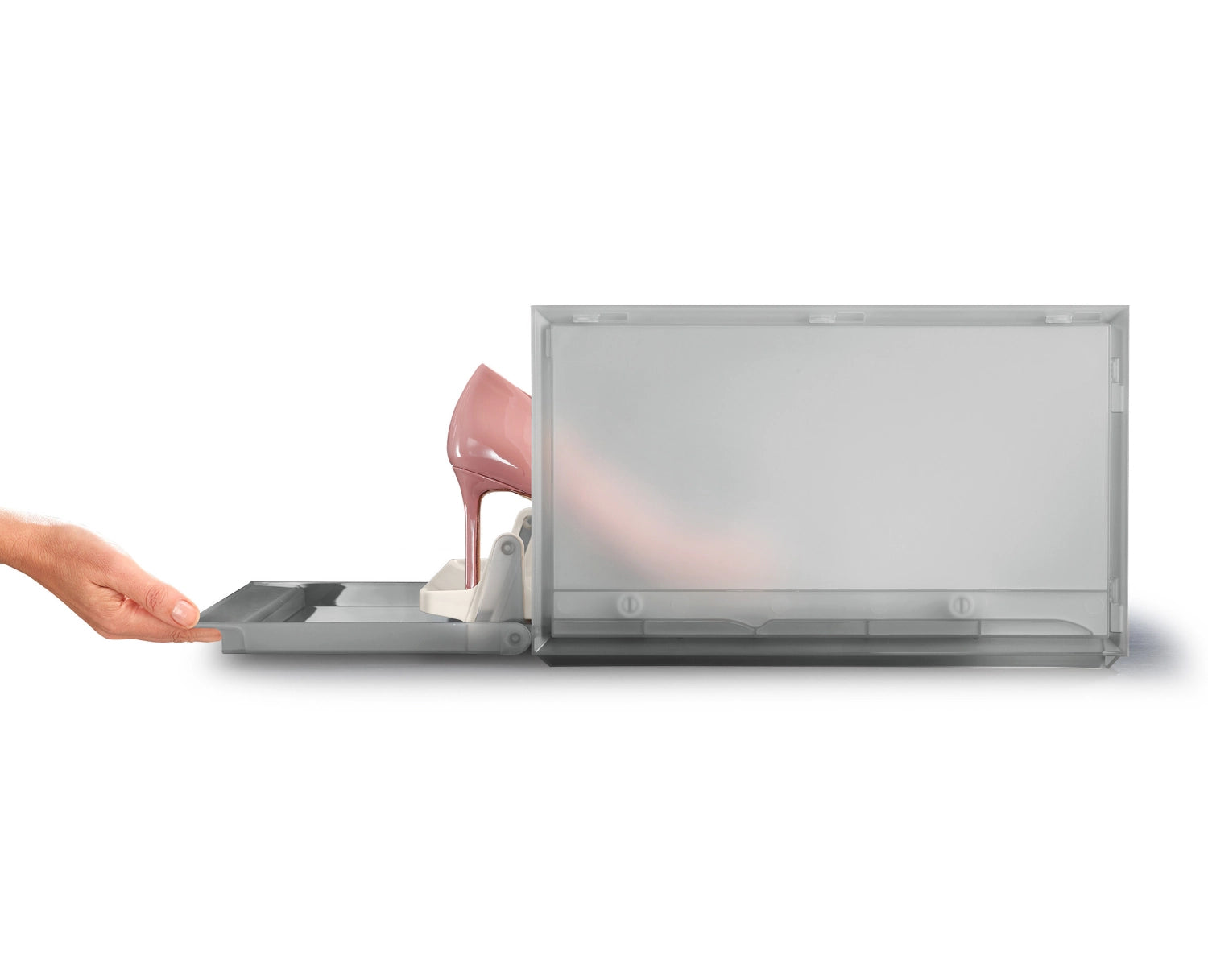 6 Set di scarpe shoecase pp 22x28x36cm grigio