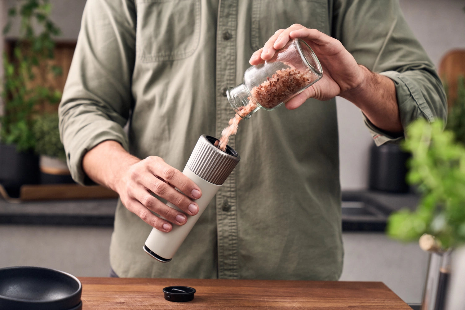 Pro Gewürzmühle 19cm Ivory White