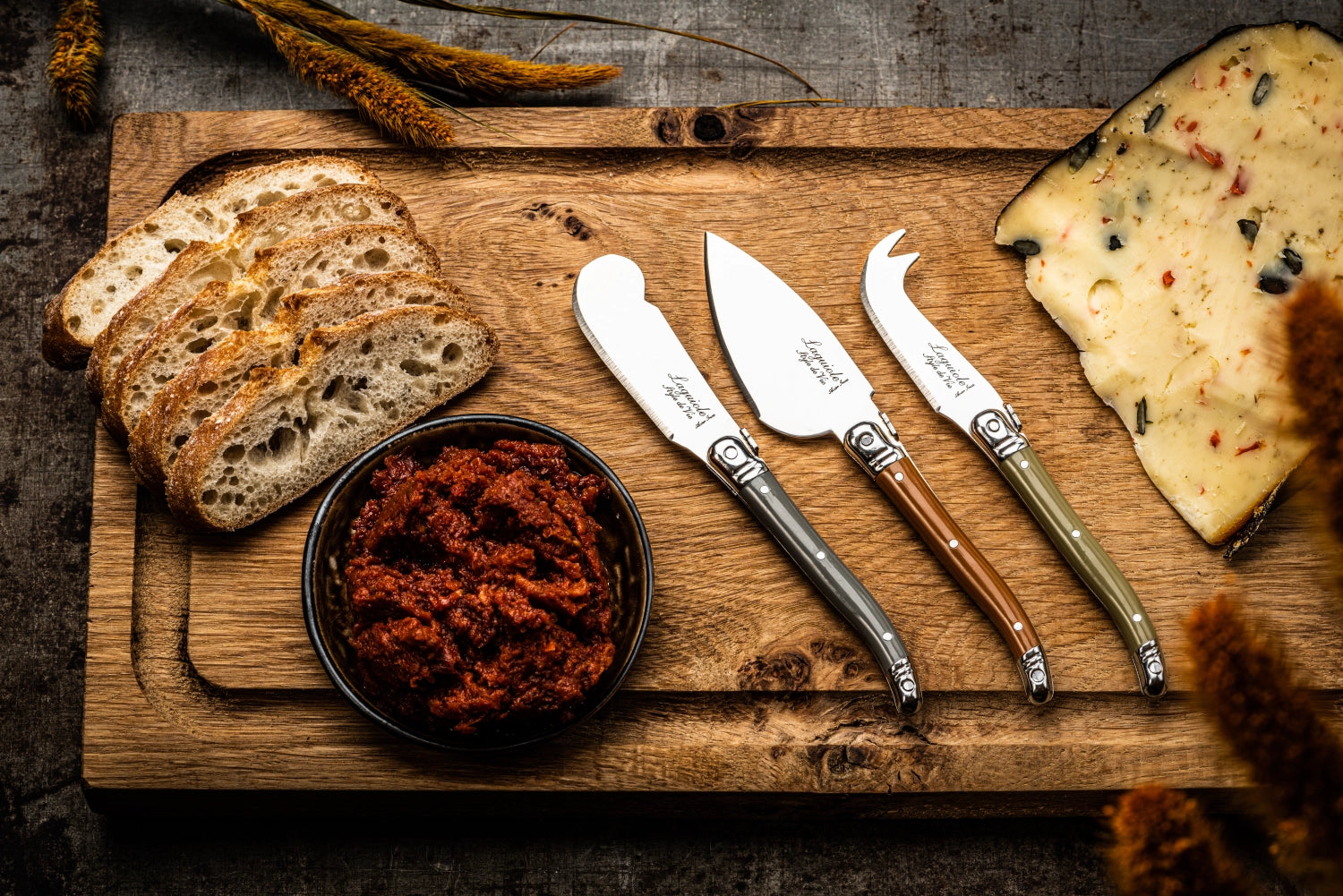 Laguiole 3tlg Premium Line Käsemesserset treasure