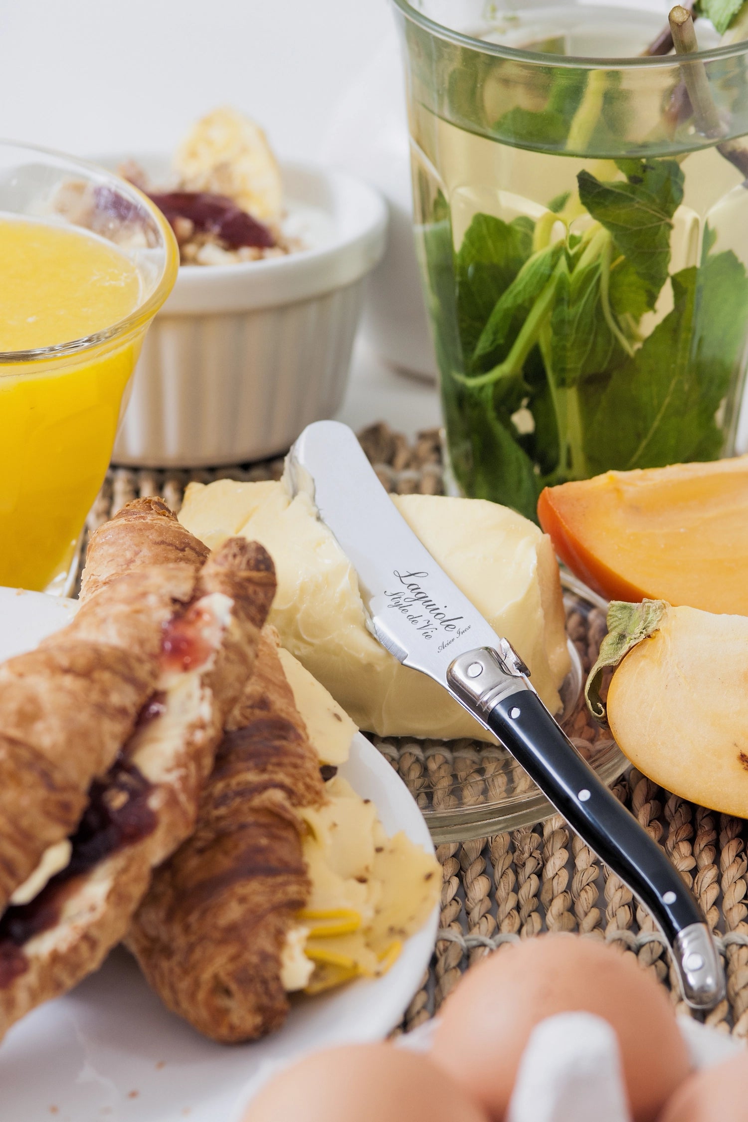 Laguiole Premium Line Buttermesser schwarz