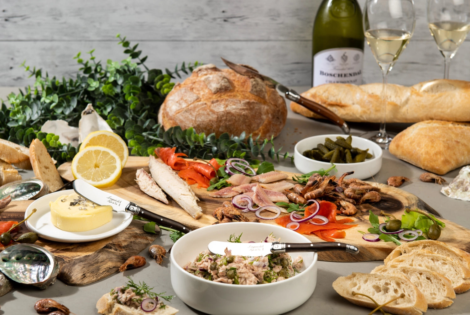 Couteau à beurre Laguiole Premium Line bois foncé