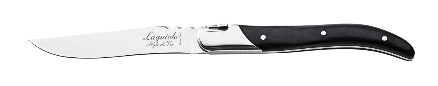 Laguiole Luxury Line steak knife black ebony