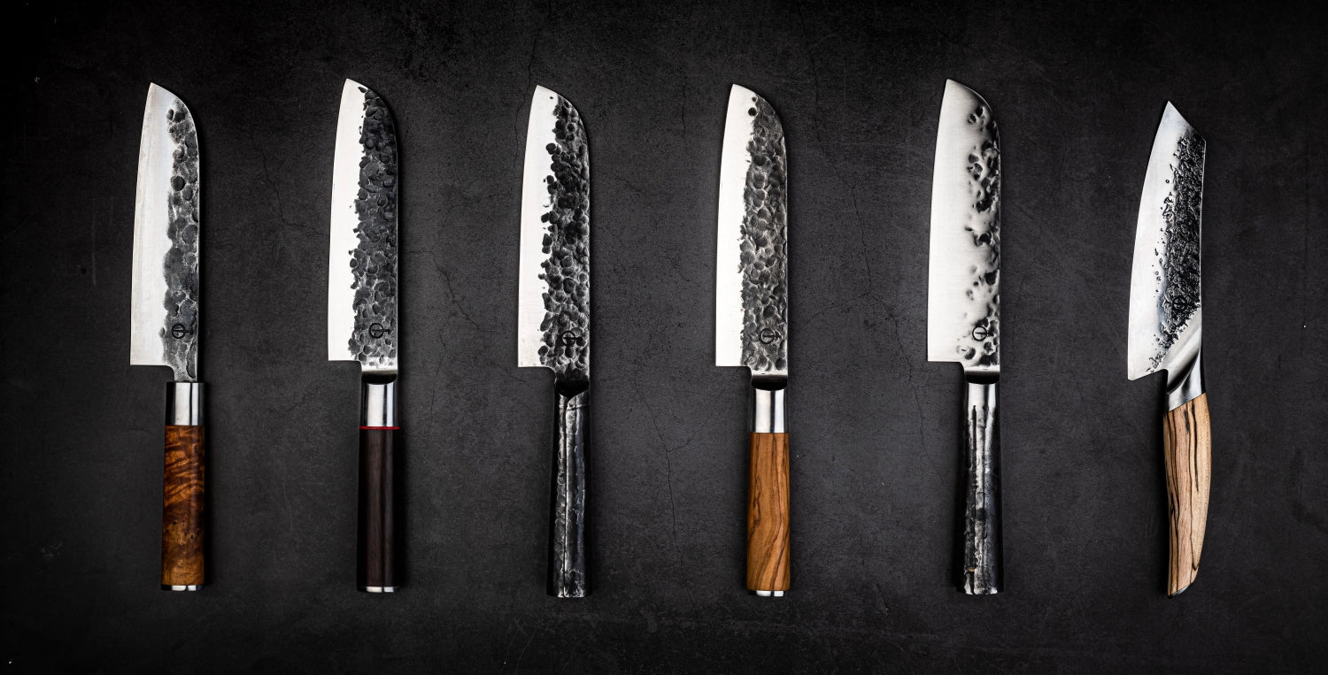 Sebra Santokumesser 18cm in Gelb präsentiert im Onlineshop von KAQTU Design AG. Küchenmesser ist von Forged