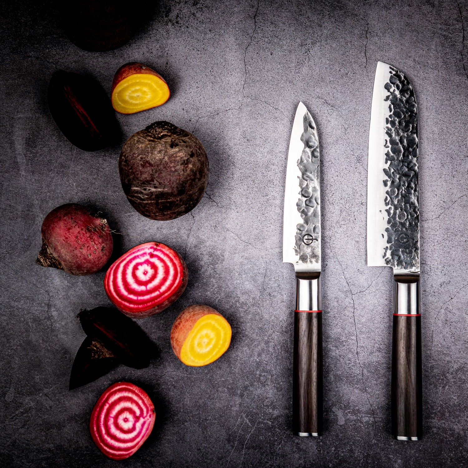 Sebra Santokumesser 13cm in Gelb präsentiert im Onlineshop von KAQTU Design AG. Küchenmesser ist von Forged