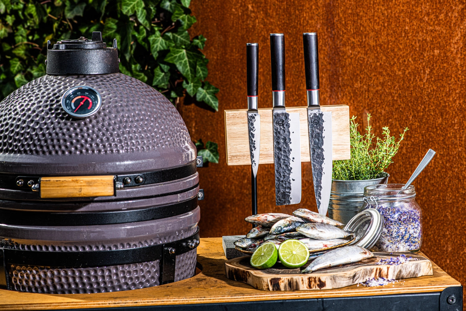 3tlg. Sebra Messerset in Gelb präsentiert im Onlineshop von KAQTU Design AG. Küchenhelfer ist von Forged