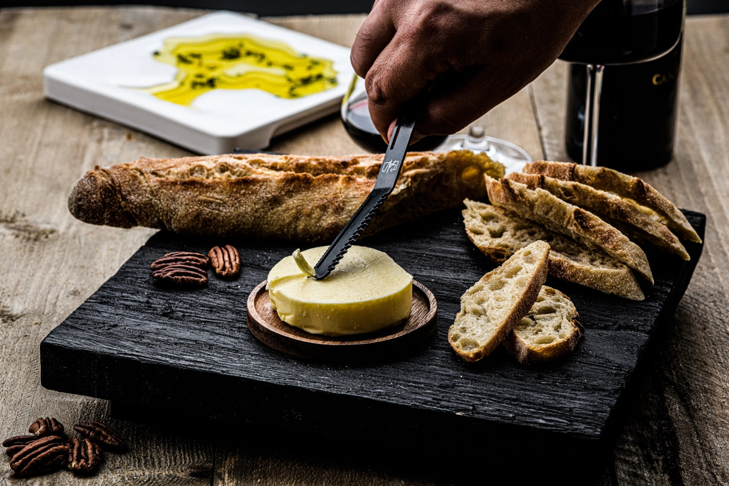 Keramik Olivenöl Schale Baum