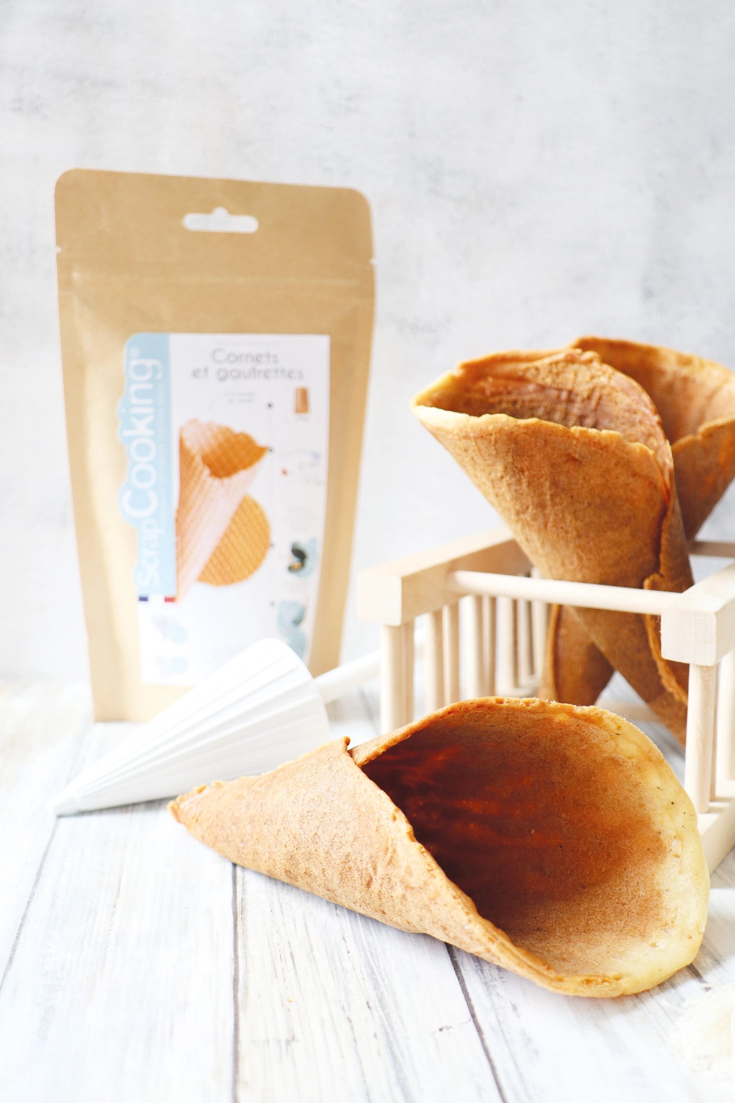 Mélange prêt pour gaufrettes vanille/cornet 250g