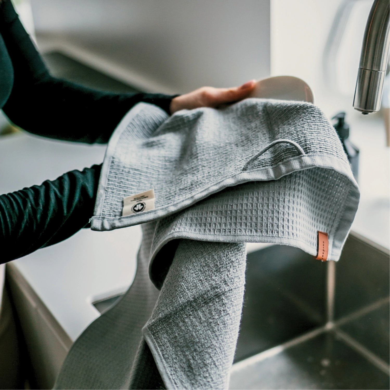 Küchentuch Stockholm Grey, hellgrau 40x60cm