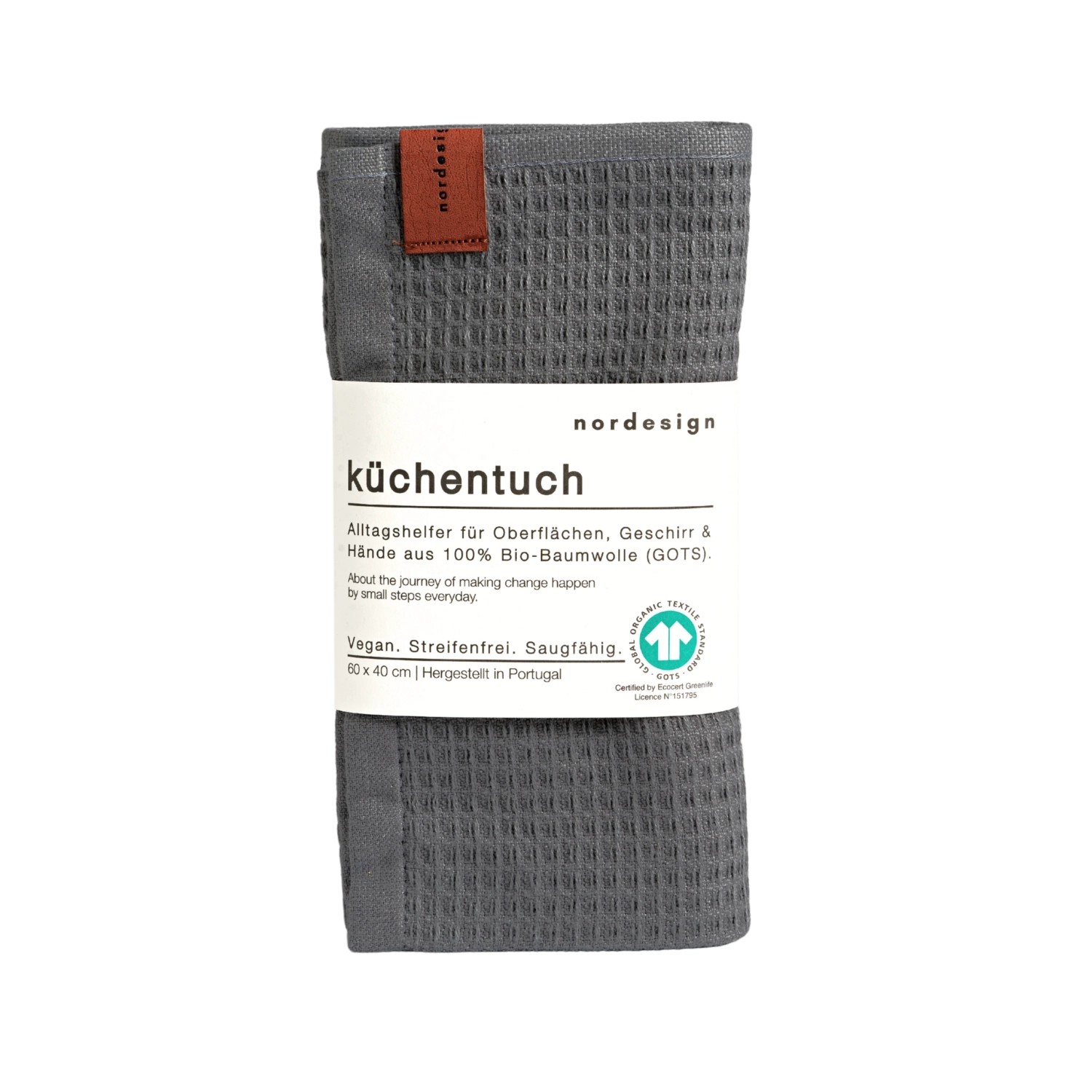 Küchentuch Oslo Grey, dunkelgrau 40x60cm