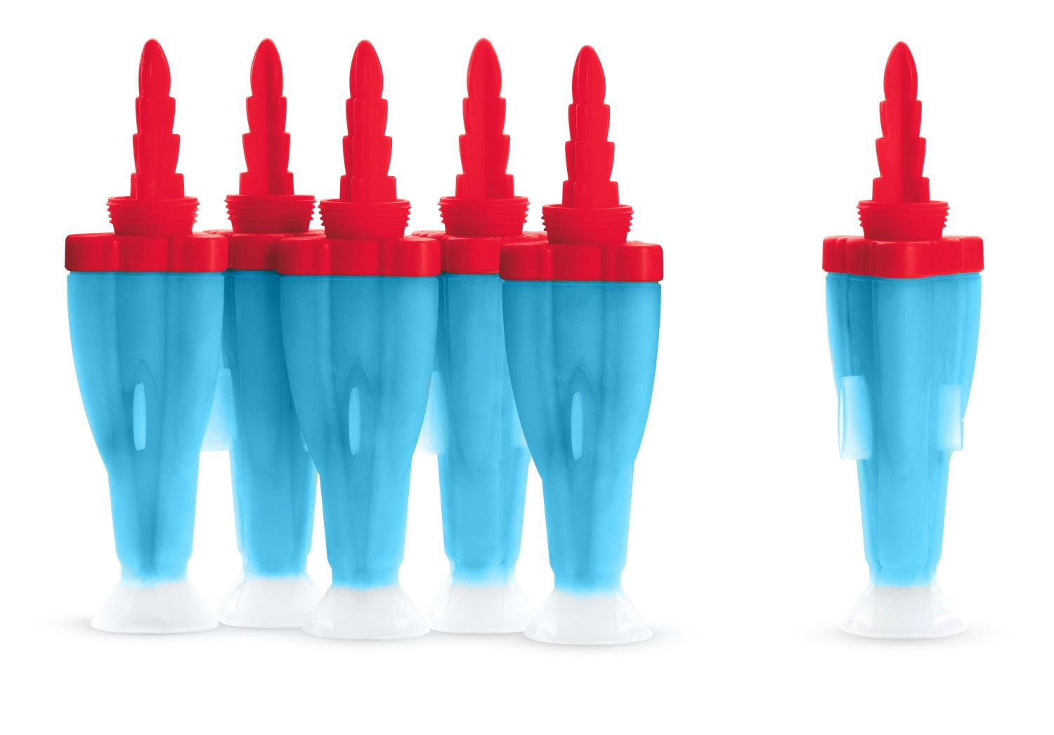 6er Set Eisform Rakete in Mehrfarbig präsentiert im Onlineshop von KAQTU Design AG. Glacezubehör ist von Cuisipro