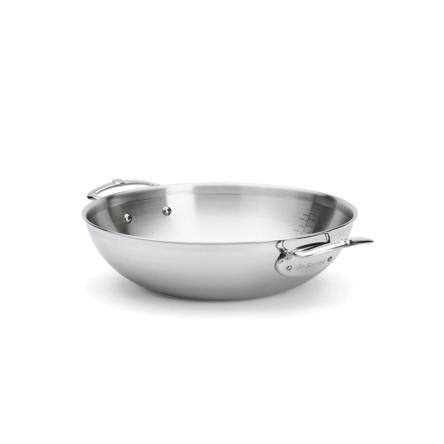 Wok Affinity avec deux poignées D32cm en acier inoxydable