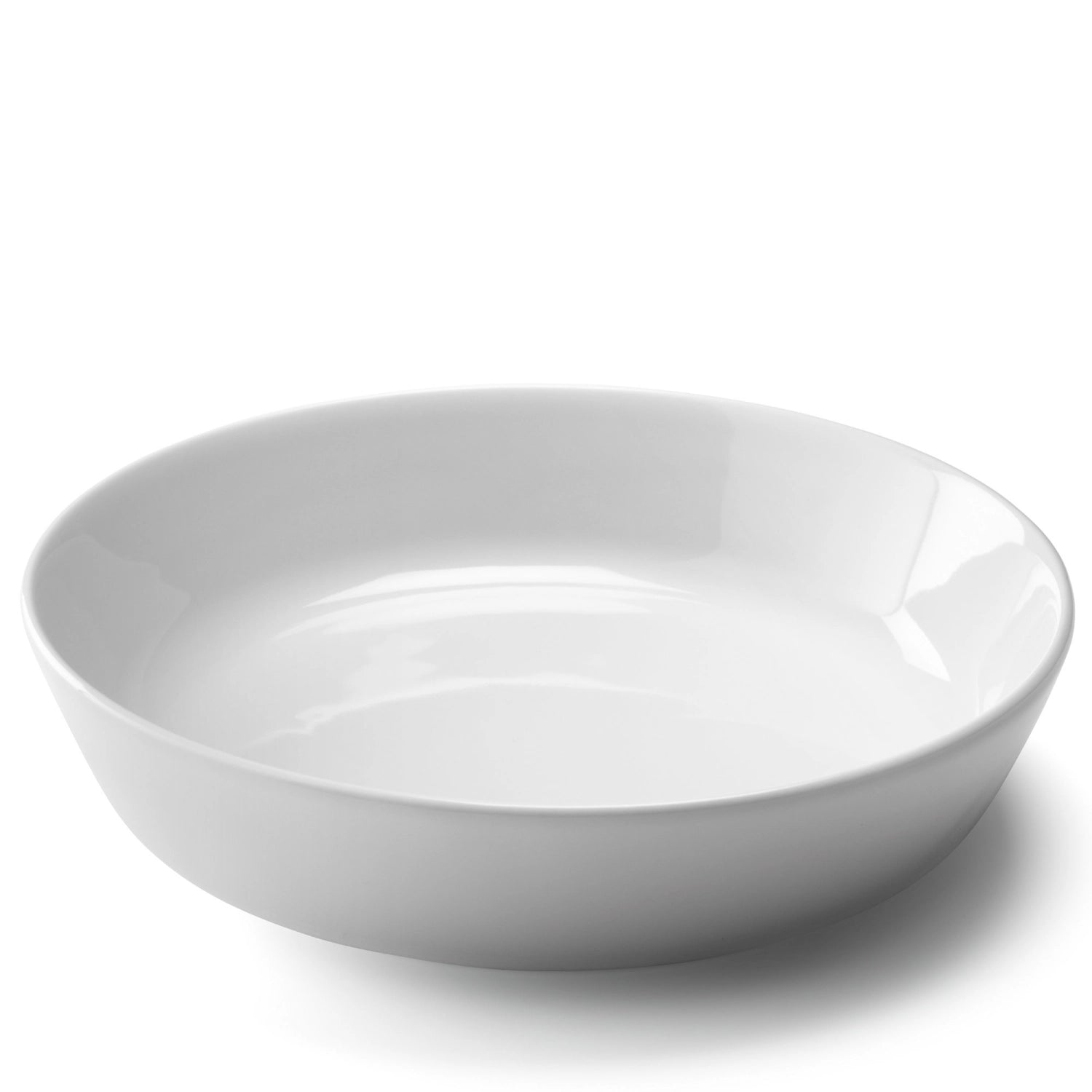 Elegantes 2er Set tiefen Teller in reinem Weiß, Durchmesser 20 cm, ideal für ansprechende Präsentationen und festliche Tischdekoration.