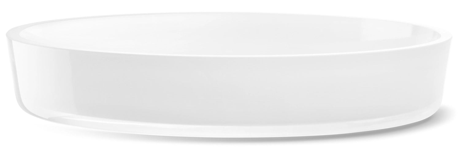 Bol collectif D35cm H6cm verre blanc