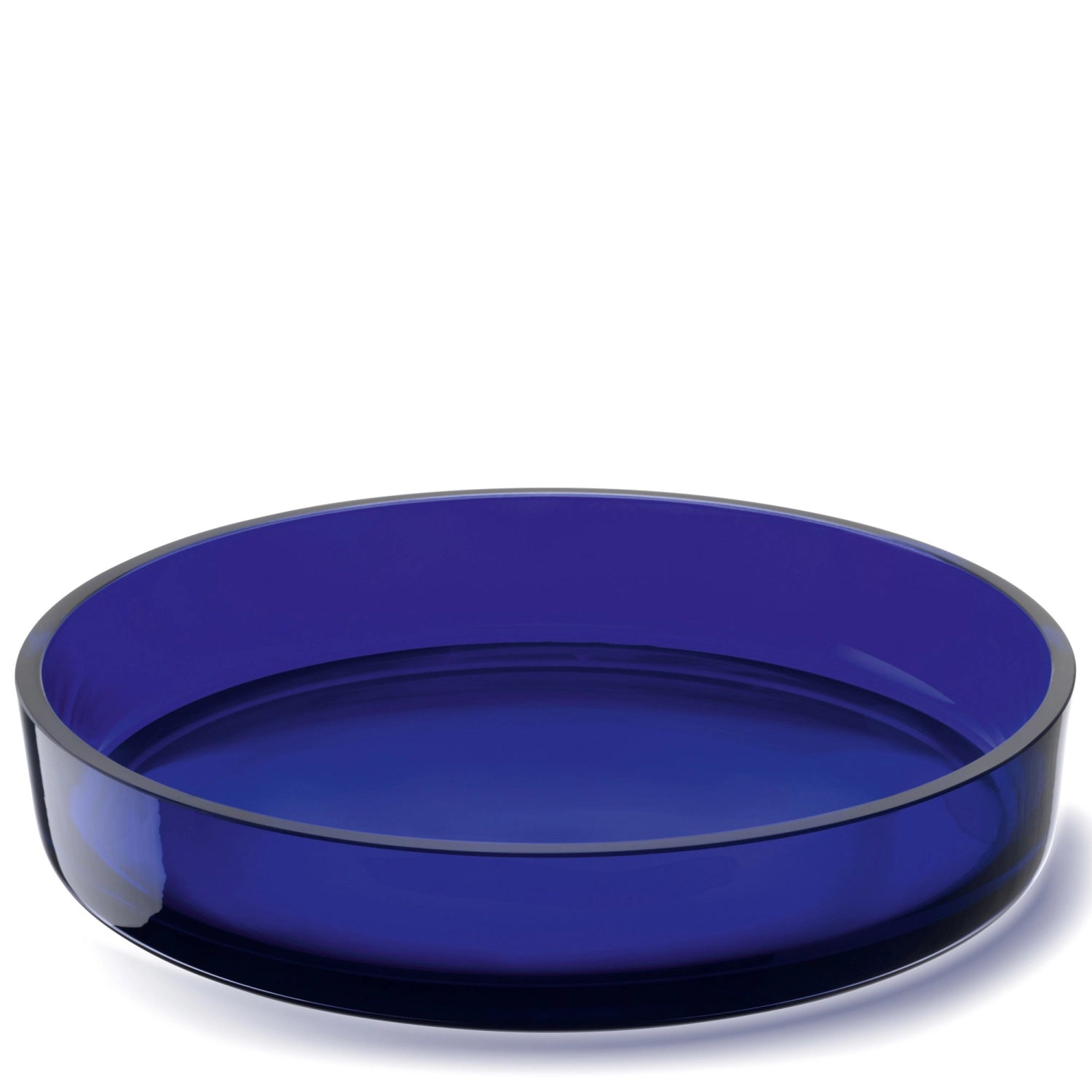 Collective Schale D35cm H6cm Glas cobalt