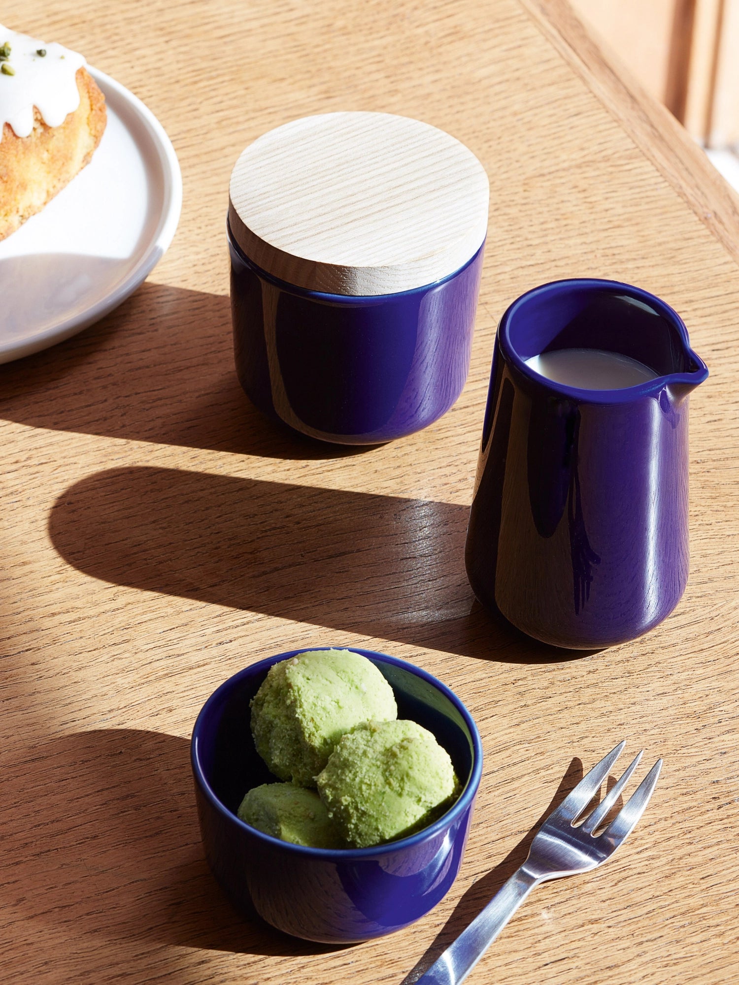 Collectif peut H8,5 cm avec couvercle de COBALT