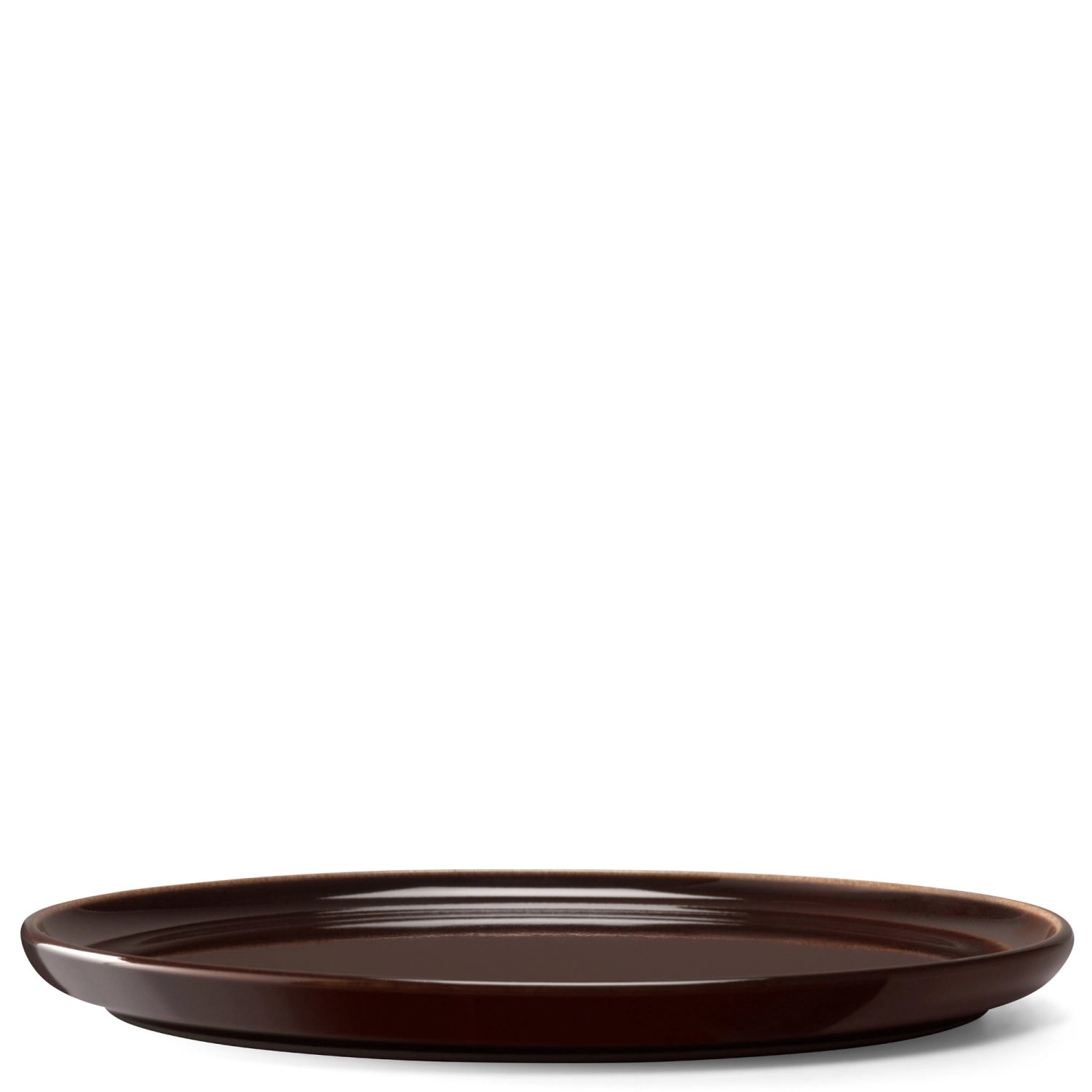 Elegantes 2er Set flacher Teller in der Farbe Mocha, Durchmesser 17 cm, perfekt für kreative Tischgestaltungen und festliche Anlässe.