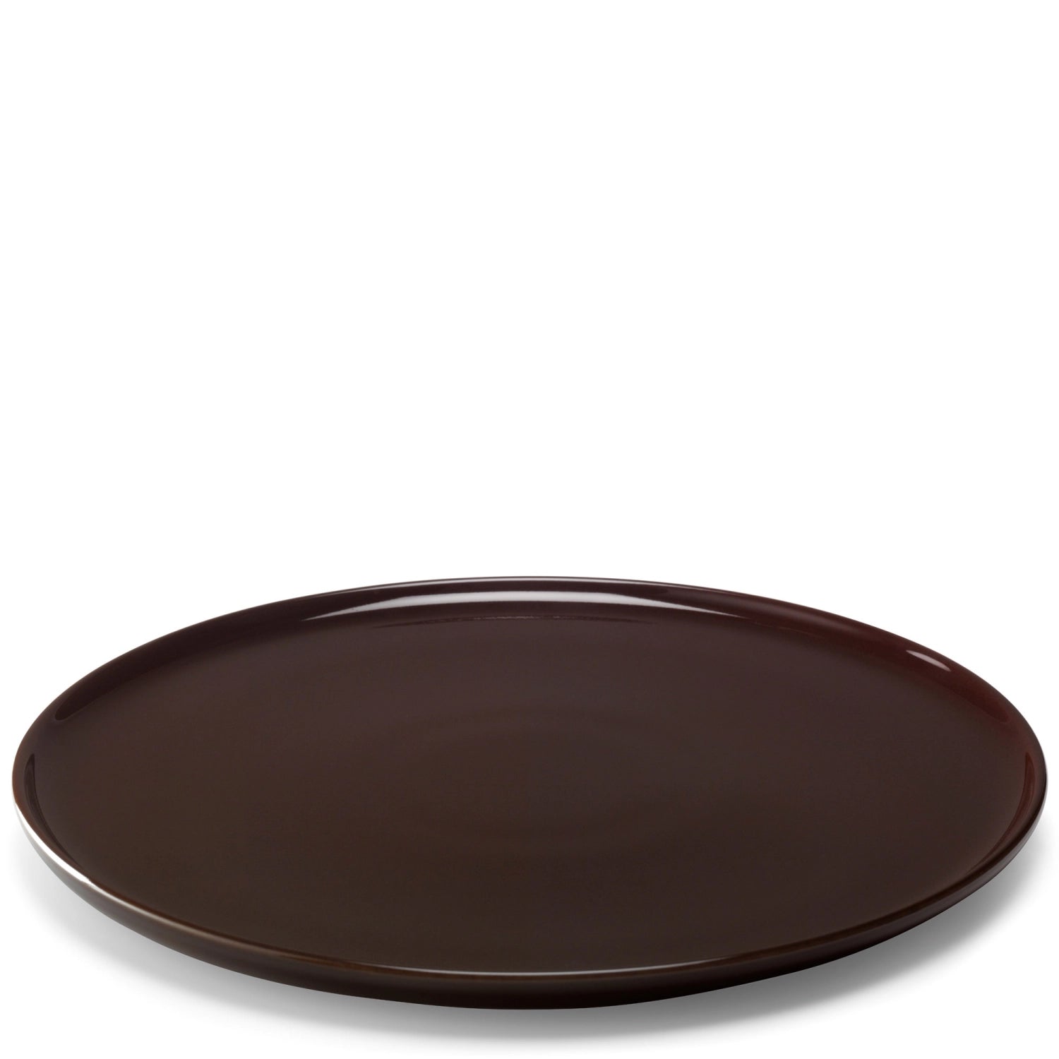 Elegantes 2er Set flacher Teller in der Farbe Mocha, Durchmesser 26 cm, perfekt für besondere Anlässe und stilvolle Tischgestaltung.