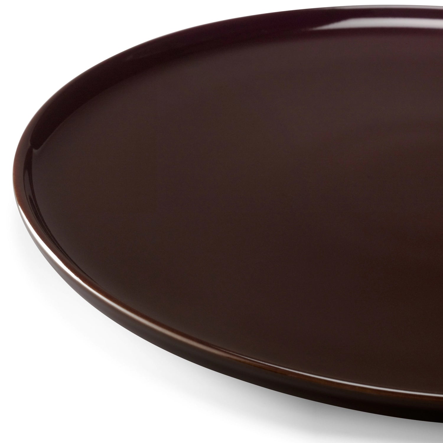 Stilvolles 2er Set flacher Teller in Mocha, 26 cm Durchmesser, ideal für festliche Anlässe und geschmackvolle Tischdekoration.