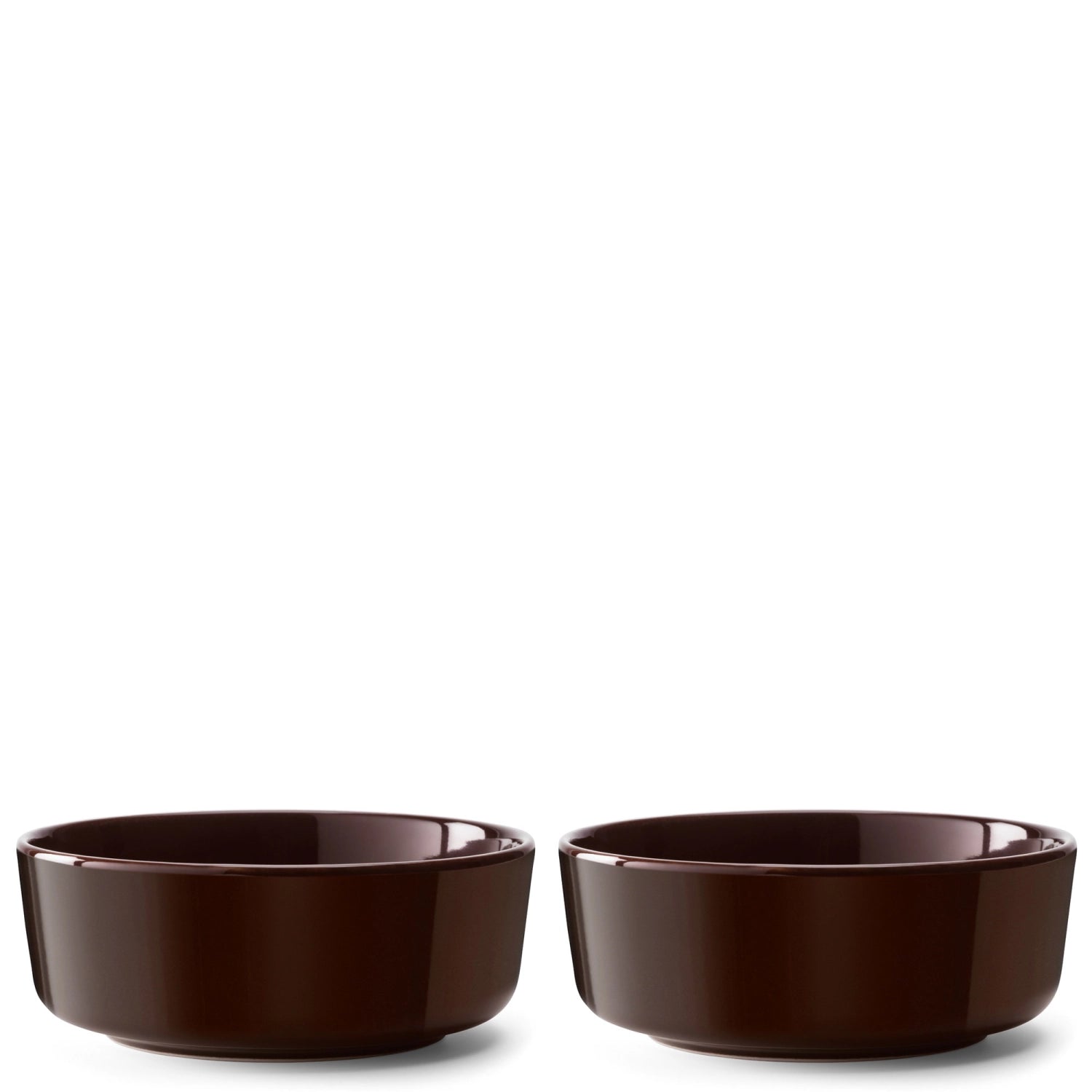 Elegantes 2er Set Schalen in Mocha (D15cm) von LSA, perfekt für Snacks oder als dekoratives Element in jedem Raum.