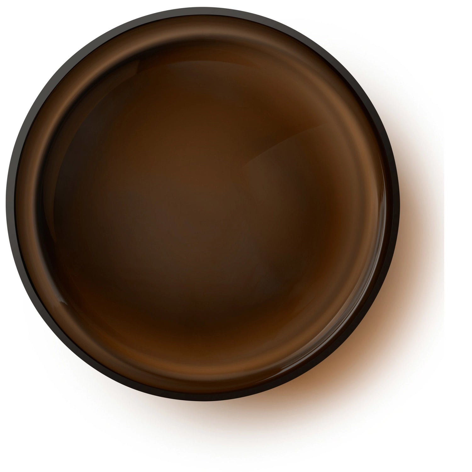 Bol collectif D35cm H6cm en verre Mocha