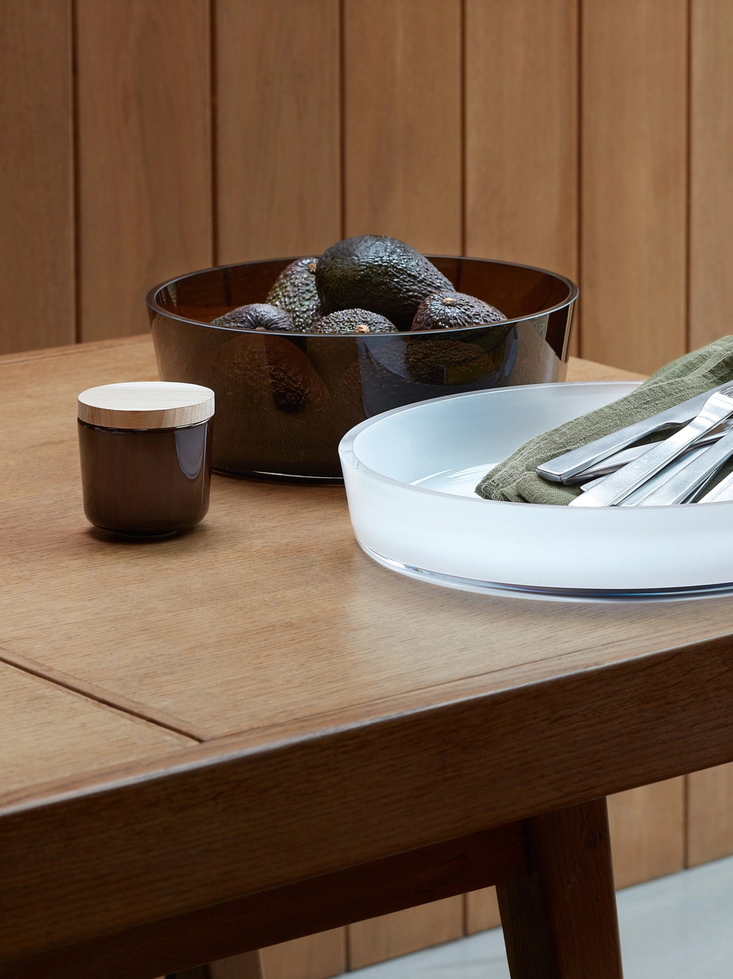 Collectif peut H8,5 cm avec des cendres de couvercle mocha