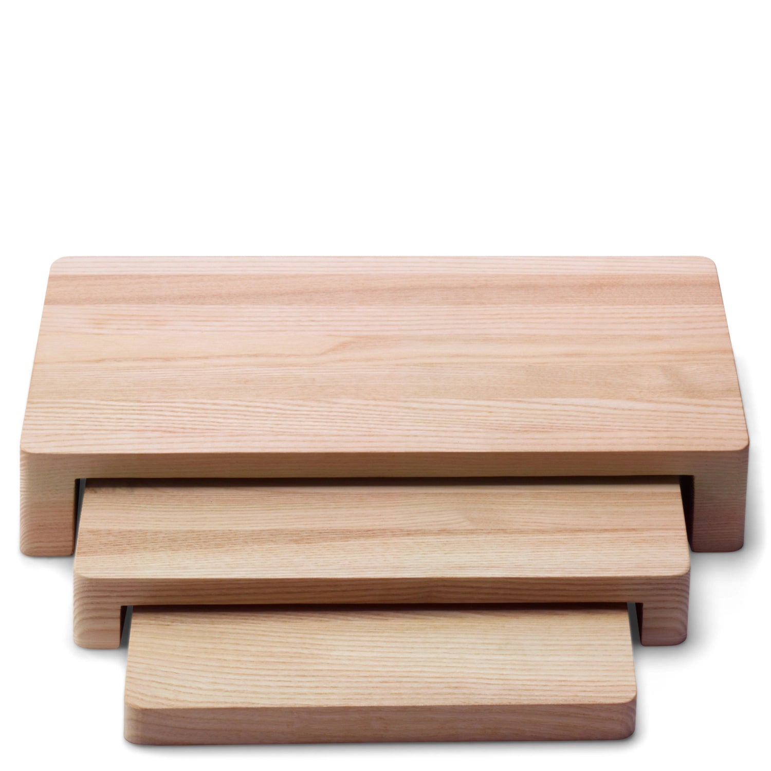 Service collectif LxlxH38x19x6cm frêne blanc