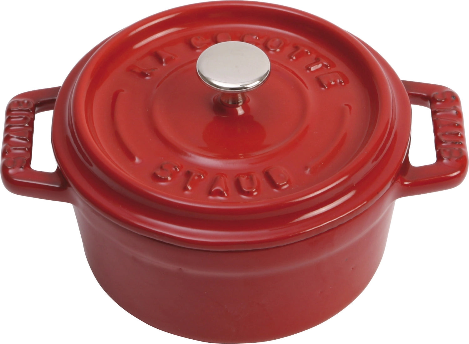 Mini Cocotte 10cm, rotondo, rosso ciliegia, ghisa 0,25l