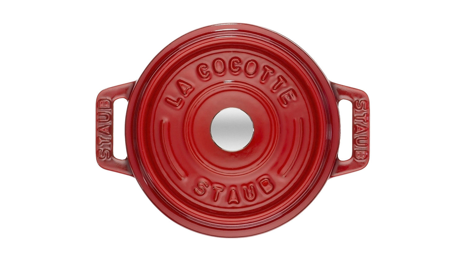 Mini Cocotte 10cm, rotondo, rosso ciliegia, ghisa 0,25l