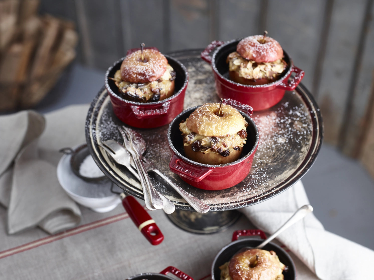 Mini Cocotte 10cm, rotondo, rosso ciliegia, ghisa 0,25l