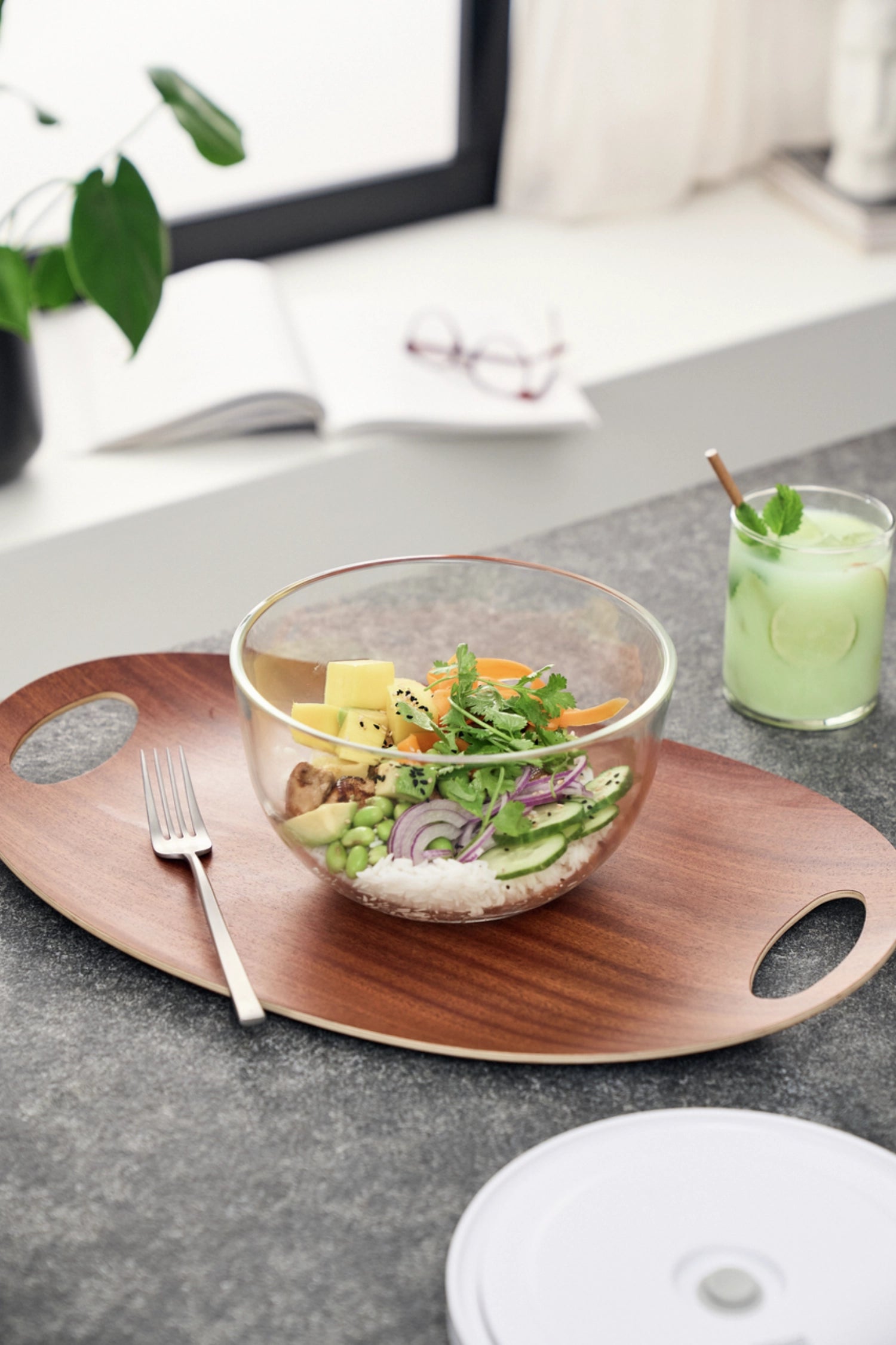 Ciotola fresca e salva ciotola sotto vuoto m, vetro