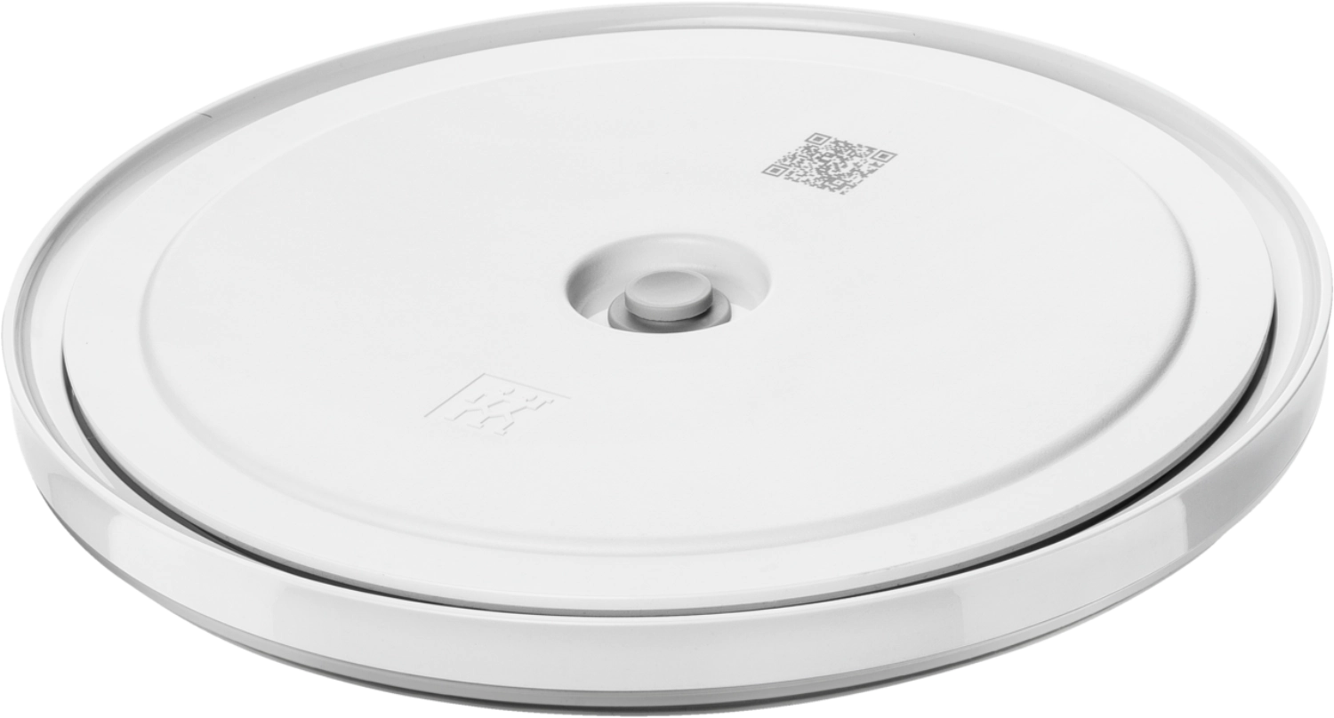 Ciotole fresche e salvate sul coperchio del vuoto 24 cm L, ABS, bianco