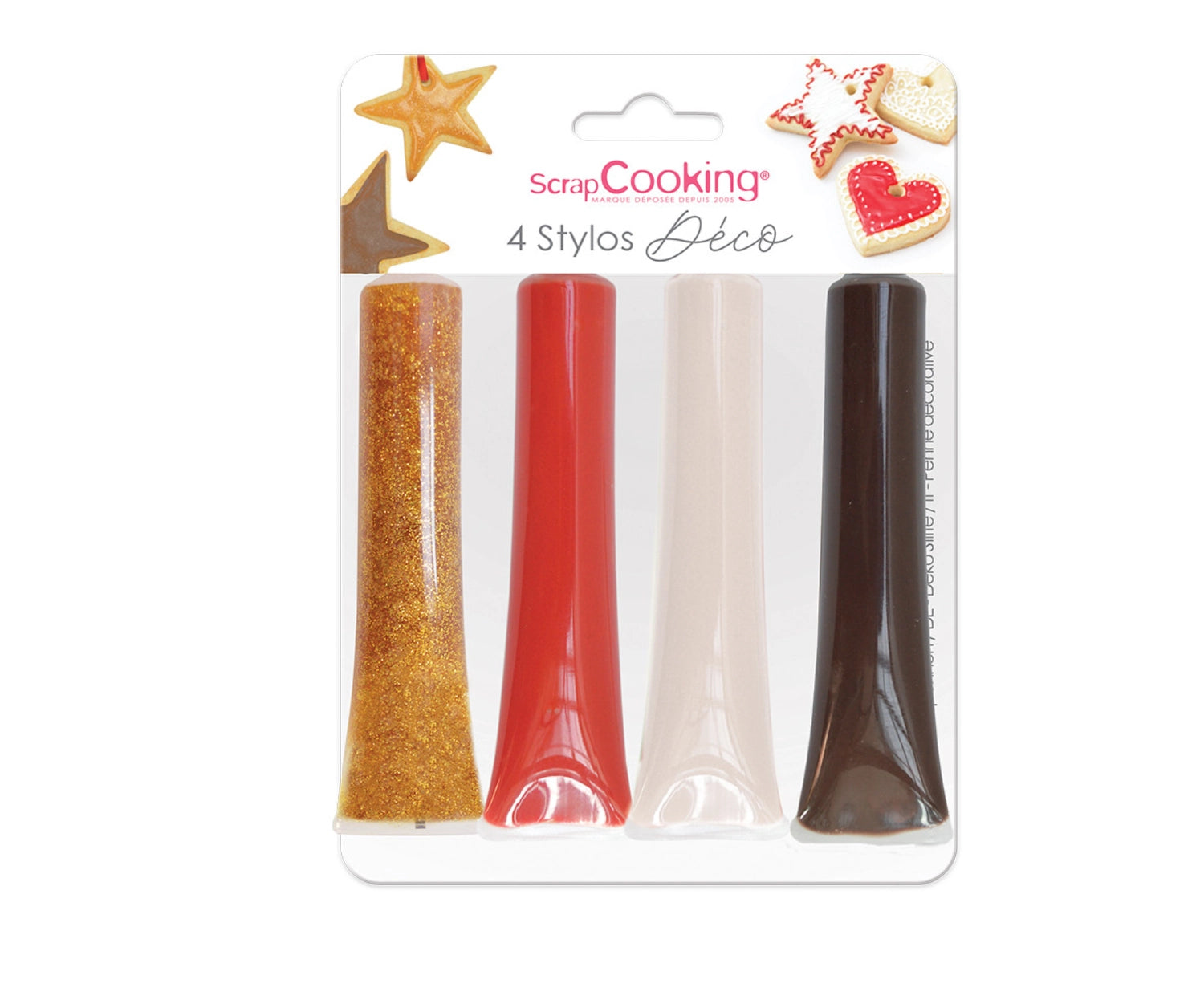 4er Set Zuckergussstift gold, rot, weiss braun 26g in Mehrfarbig präsentiert im Onlineshop von KAQTU Design AG. Lebensmittel ist von Scrap Cooking