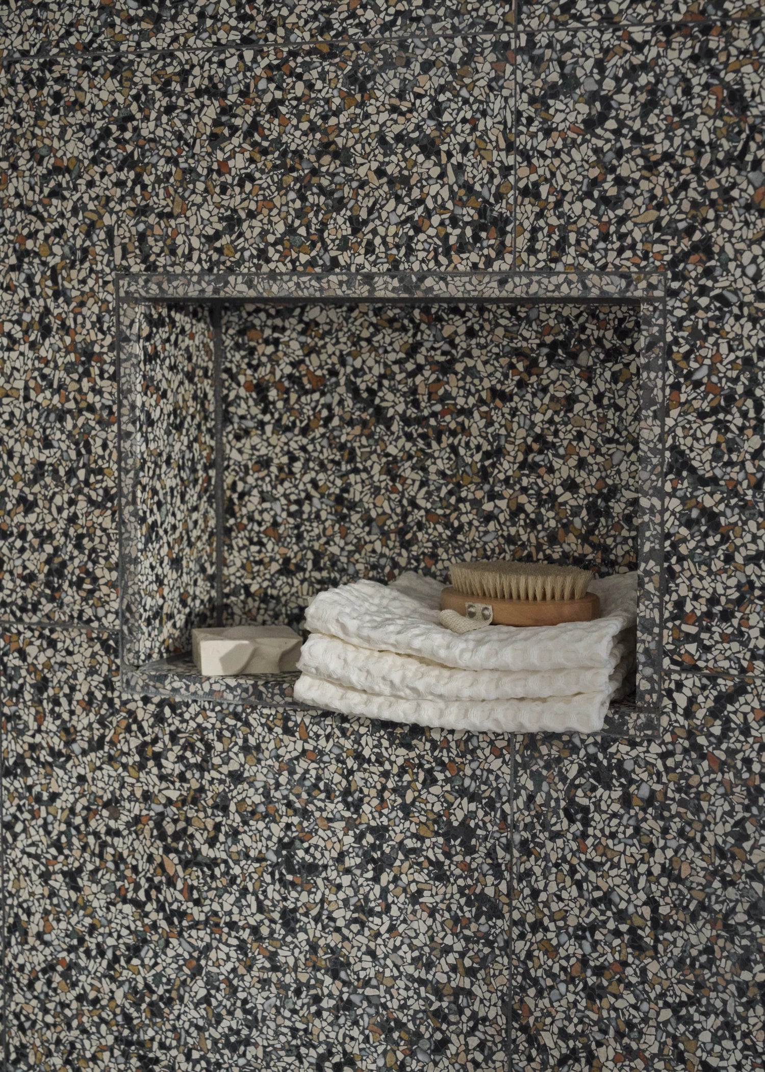 Big Waffle 3er Set Waschlappen 24x40cm natural white in Weiss präsentiert im Onlineshop von KAQTU Design AG. Badetuch ist von The Organic Company