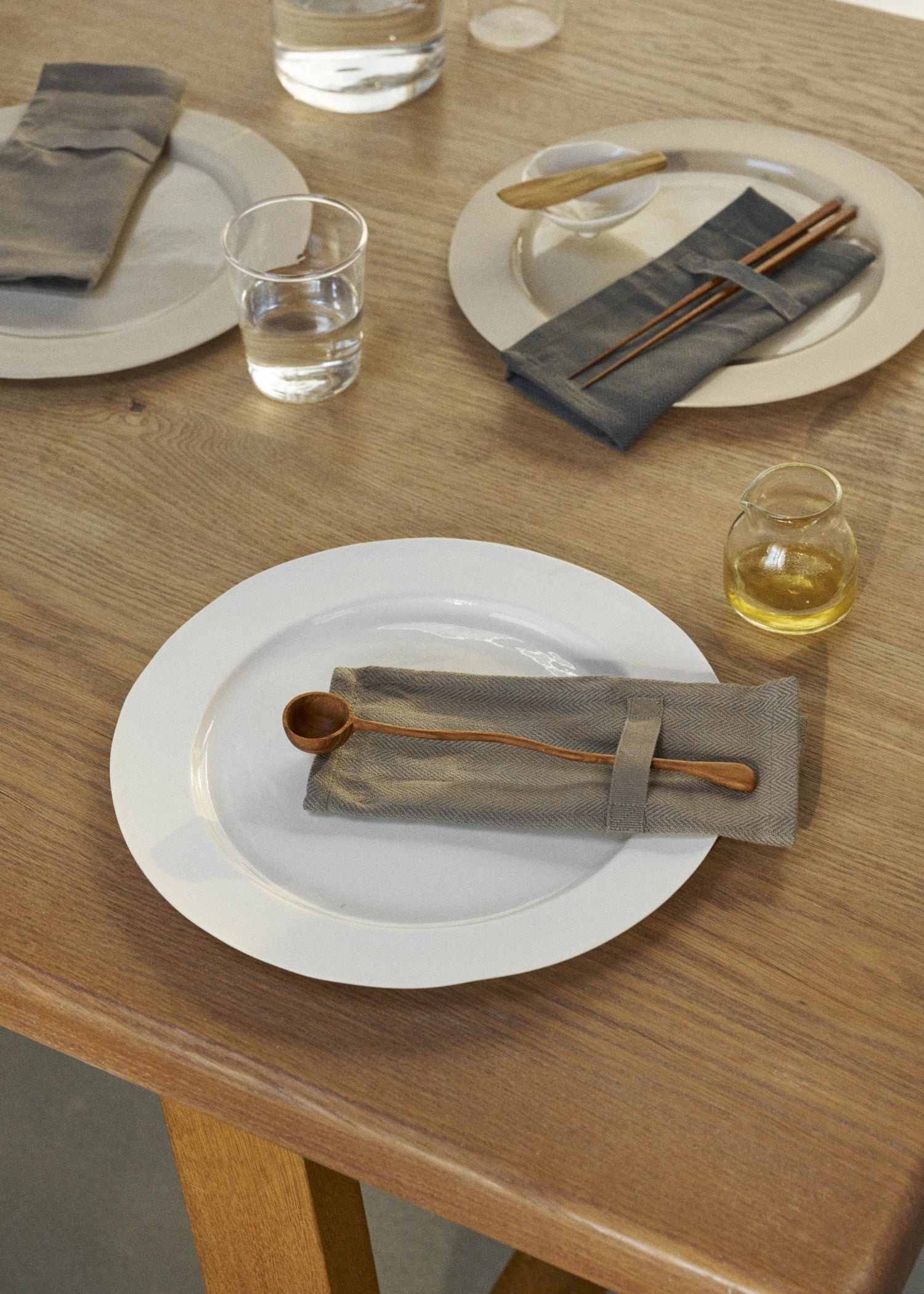 Everyday 4er Set Stoffserviette 20x20cm clay Biobaumwolle