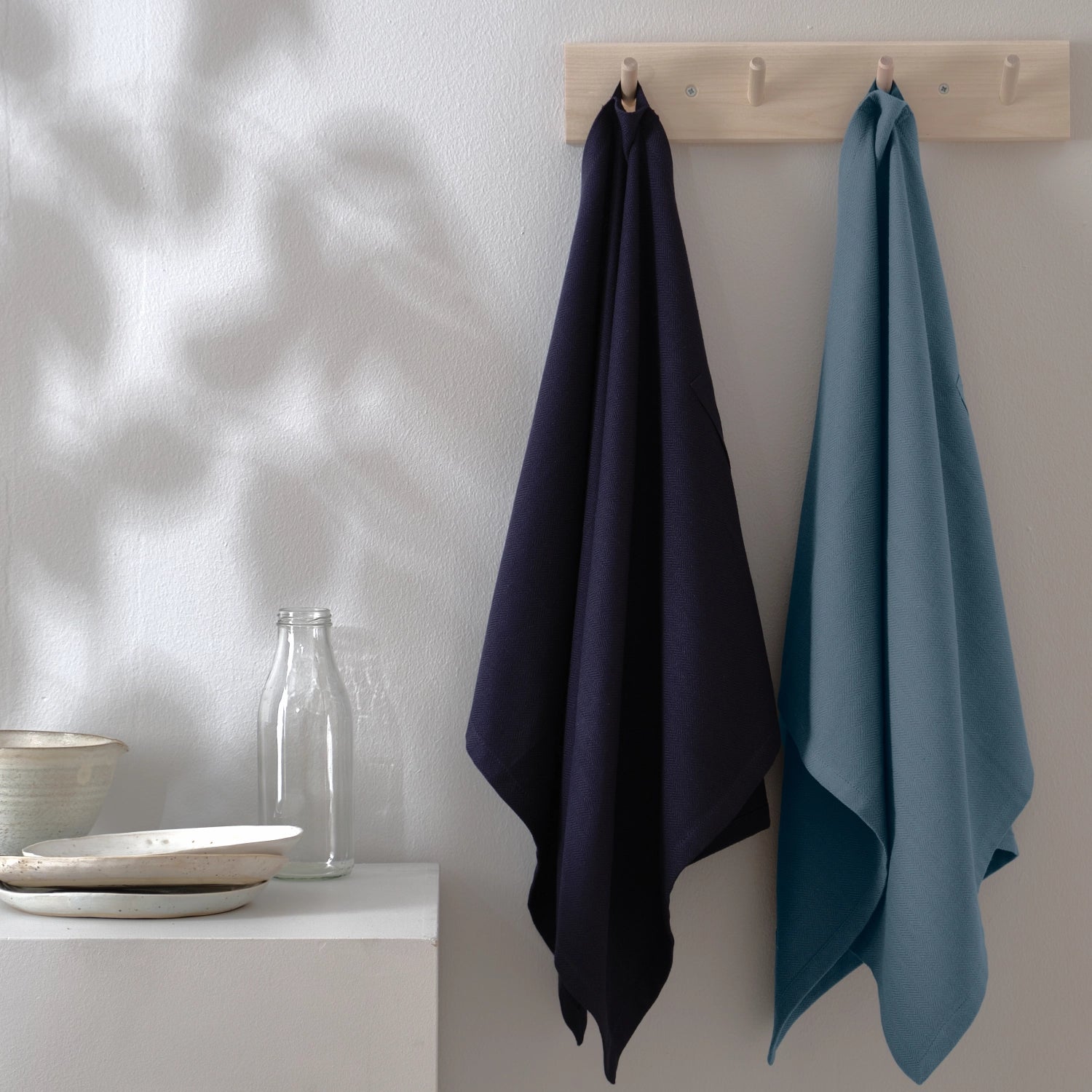 2 set di lana di cotone biologico da 53x86 cm Ocean Ocean