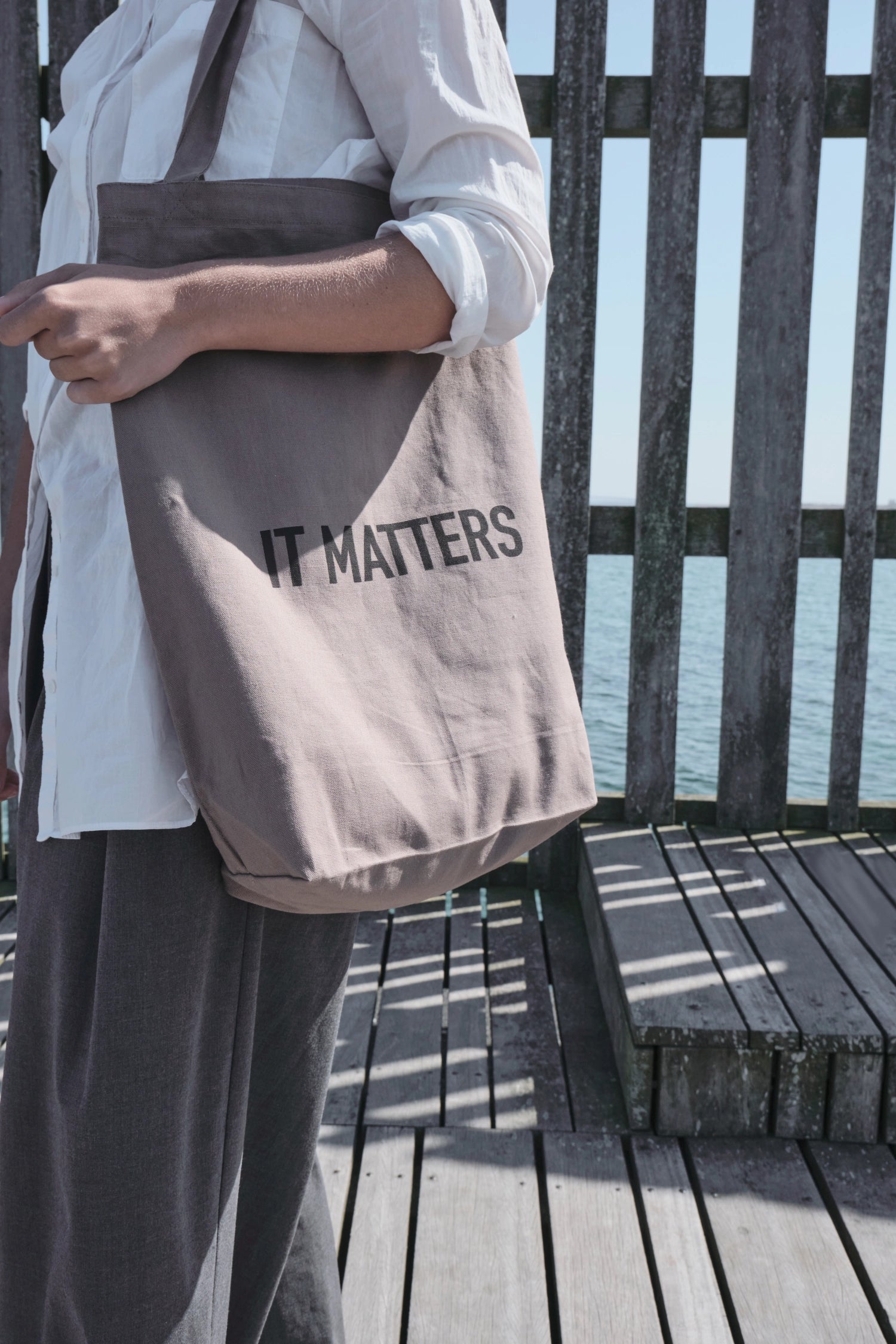 It Matters sac 50x35x15cm argile coton bio