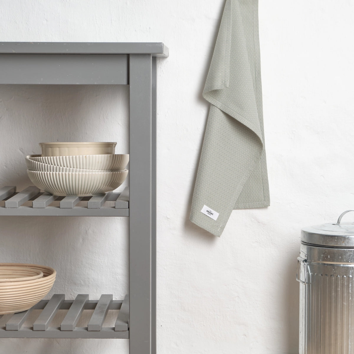 Geschirrtuch klein 35x60cm evening bay Biobaumwolle in Beige präsentiert im Onlineshop von KAQTU Design AG. Küchentuch ist von The Organic Company