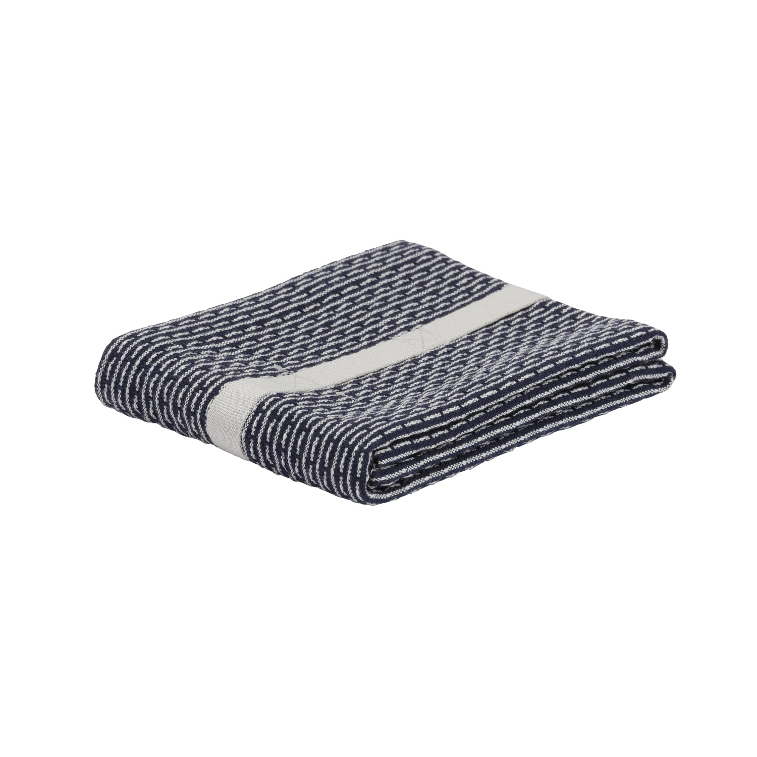 Torchon petit 35x60cm coton bio bleu foncé