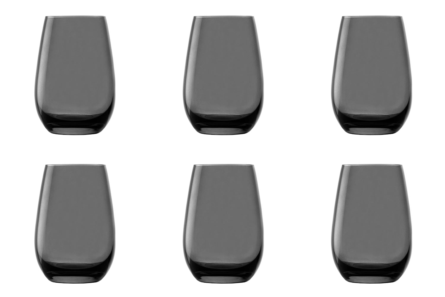 6 Set Elements Long Drink Cup 465 ml Fumo grigio