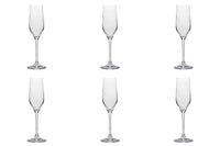 6er Set Grand Cuvée Sektkelch, 1dl geeicht, 185ml h:219mm