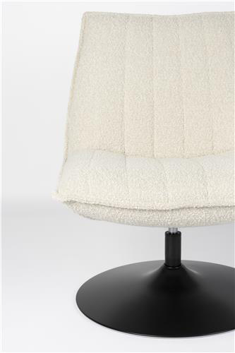 Loungesessel JAX  in OFF WHITE BOUCLÉ präsentiert im Onlineshop von KAQTU Design AG. Sessel ist von White Label Living