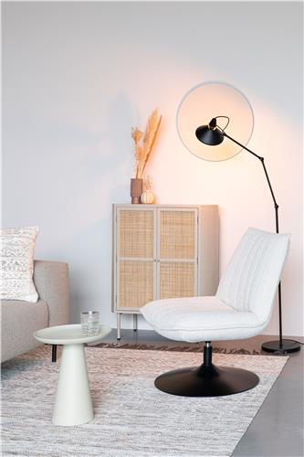 Loungesessel JAX  in OFF WHITE BOUCLÉ präsentiert im Onlineshop von KAQTU Design AG. Sessel ist von White Label Living